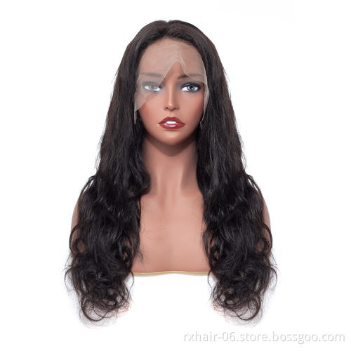 Glueless Brazilian Human Hair Lace Front Wig,Body Wave Virgin Hair Lace Wig For Black Women,Pre Pluck Lace Wig With Baby Hair